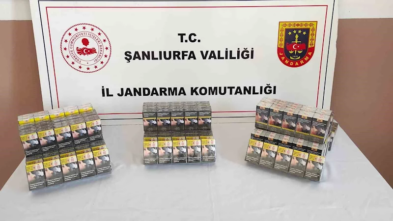Şanlıurfa’da kaçak sigara ele geçirildi
