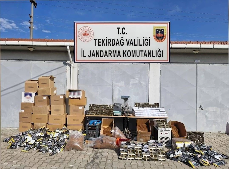 Tekirdağ’da 240 bin makaron ve 220 kilo tütün ele geçirildi
