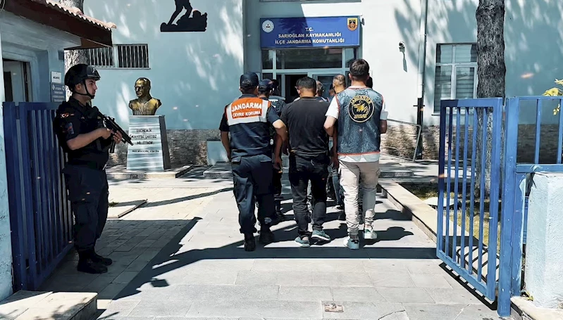 Açık alanda köpek dövüştüren şahıslara operasyon: 8 gözaltı
