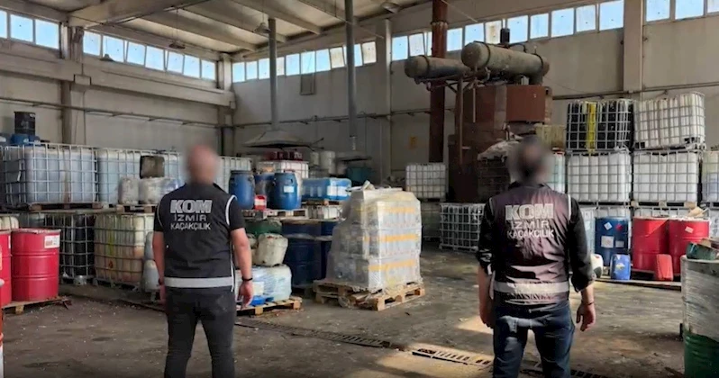 İzmir’de 613 ton kaçak akaryakıt ele geçirildi
