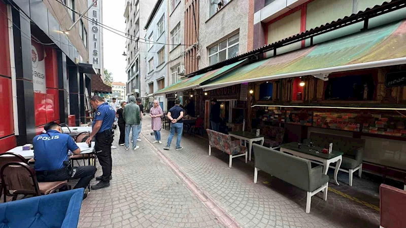 Kafede yangın paniği
