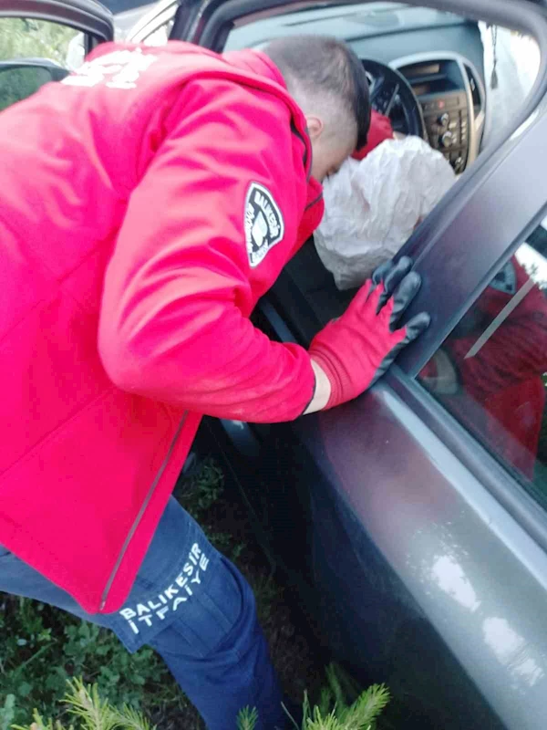Balya’da otomobil şarampole uçtu; 1 yaralı
