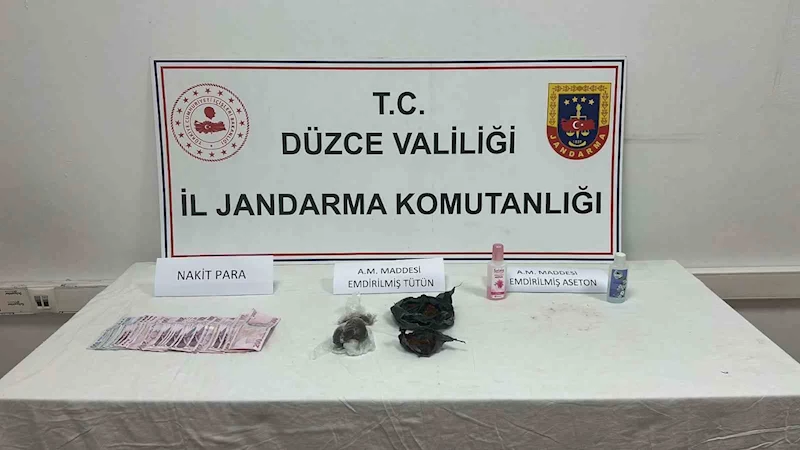 Düzce’de jandarmadan uyuşturucu operasyonu

