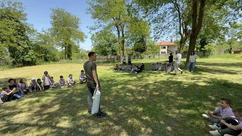Minik öğrencilerin kamp sevgisi
