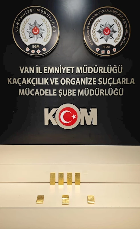 Van’da 30 milyon TL değerinde 7 kilo altın ele geçirildi
