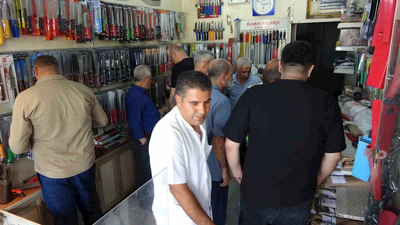 Adıyaman’da bileyicilerde Kurban Bayramı yoğunluğu
