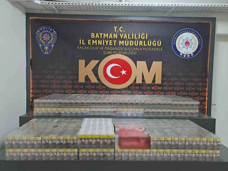 Batman’da akaryakıt tankerinde 4 bin 600 paket kaçak sigara ele geçirildi
