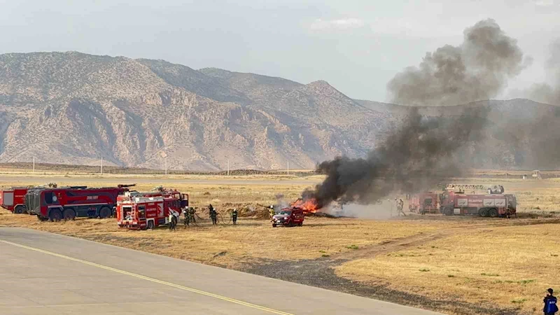 Şırnak Şerafettin Elçi Havalimanında gerçeği aratmayan tatbikat
