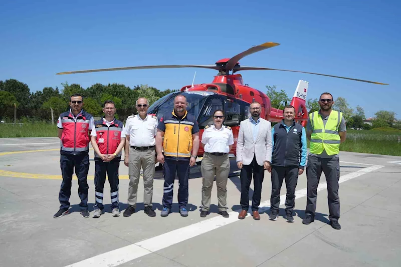 Samsun’daki ambulans helikopter 5 yılda bin 190 hastanın imdadına yetişti
