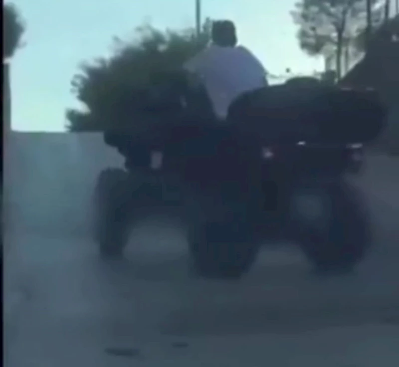 Trafiği tehlikeye atan ATV sürücüsüne 10 bin TL ceza
