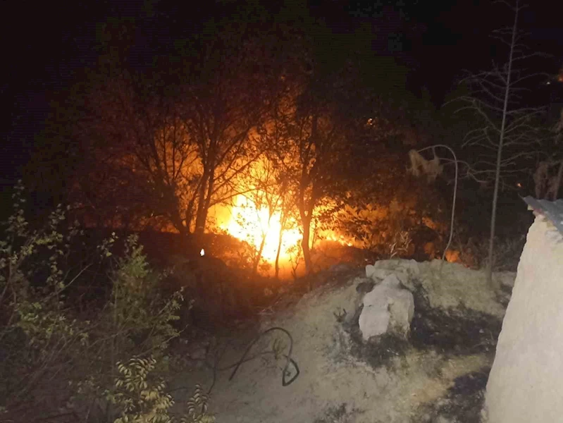 Malatya’da, bahçe yangını korkuttu
