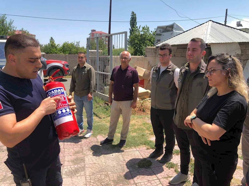 Iğdır’da yangın güvenliği eğitimi verildi
