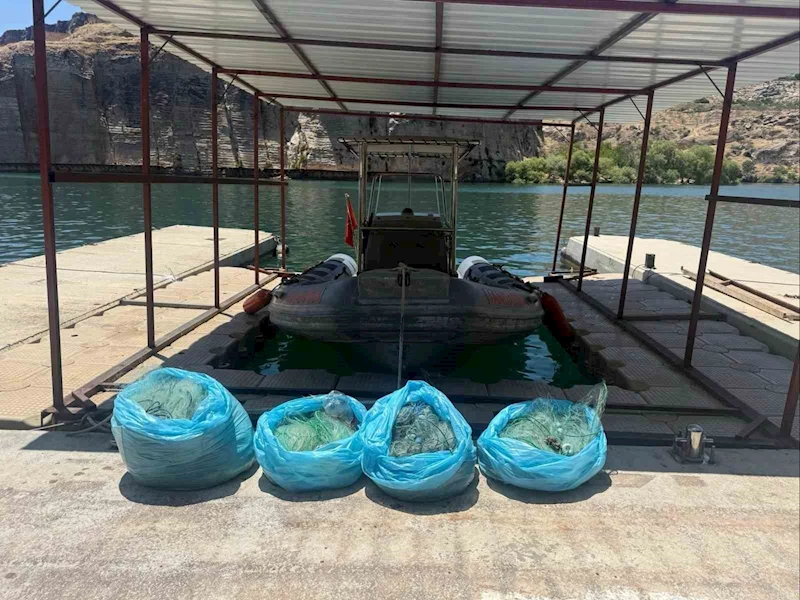Ağ ile avlanma yasağına uymayan şahıs yakalandı
