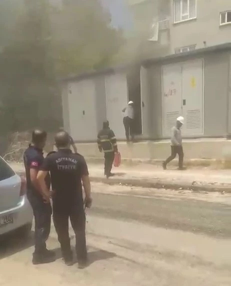 Sıcak havalar trafo yangınına neden oldu
