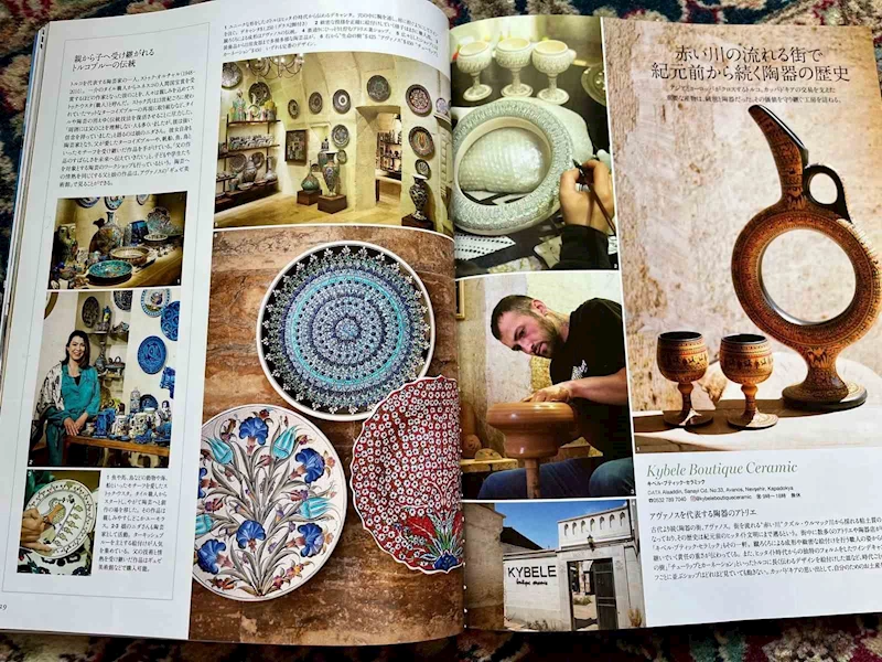Japonya’nın seyahat dergisi Kütahyalı çini sanatçısına yer verdi
