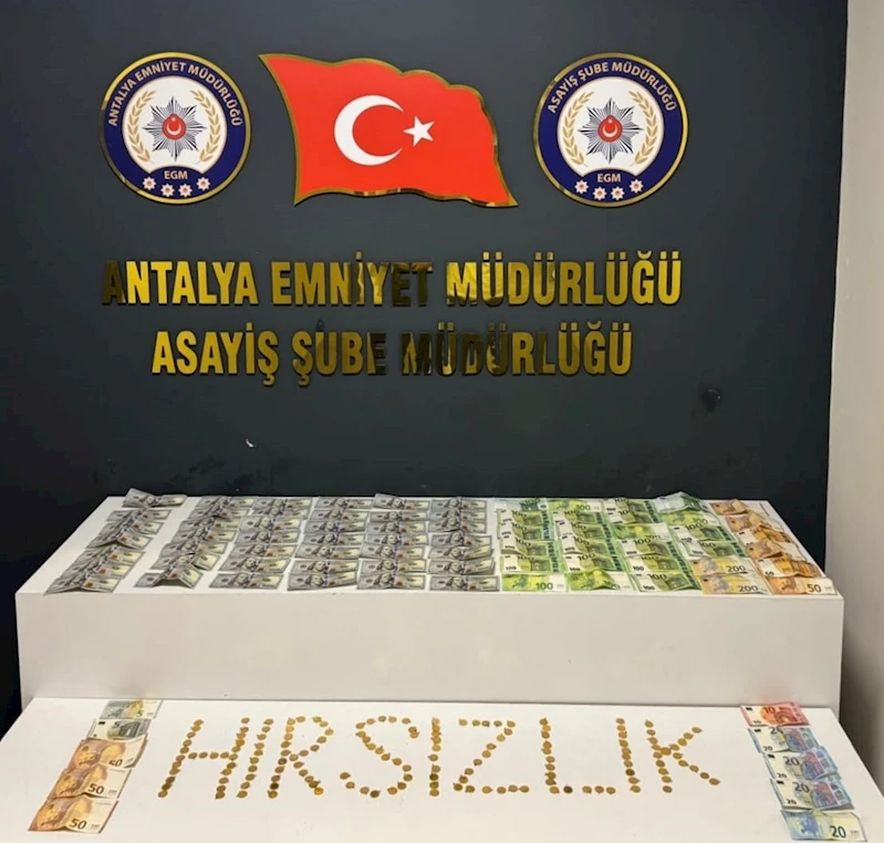 Antalya’da evden 2 milyon liralık altın ve döviz hırsızlığı

