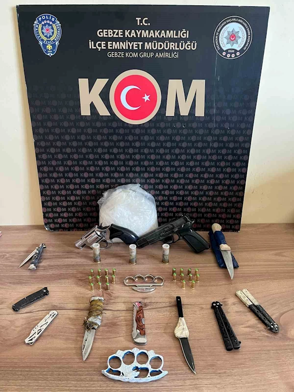 Kocaeli’de kaçak silah ve uyuşturucu operasyonu: 7 gözaltı
