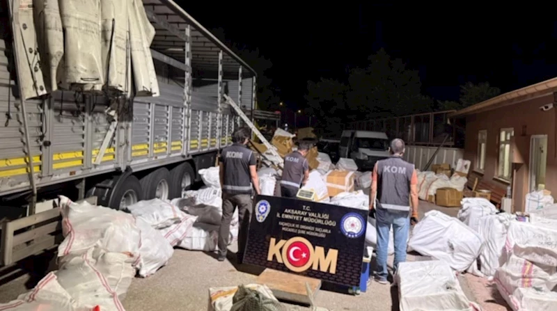 Aksaray KOM’dan kaçakçılara darbe
