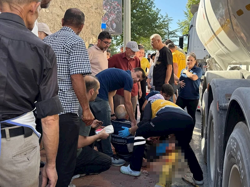 Tırın çarptığı yaşlı adam yaralandı
