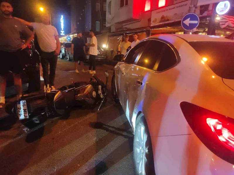 Tekirdağ’da motosiklet ile otomobil çarpıştı: 1 yaralı
