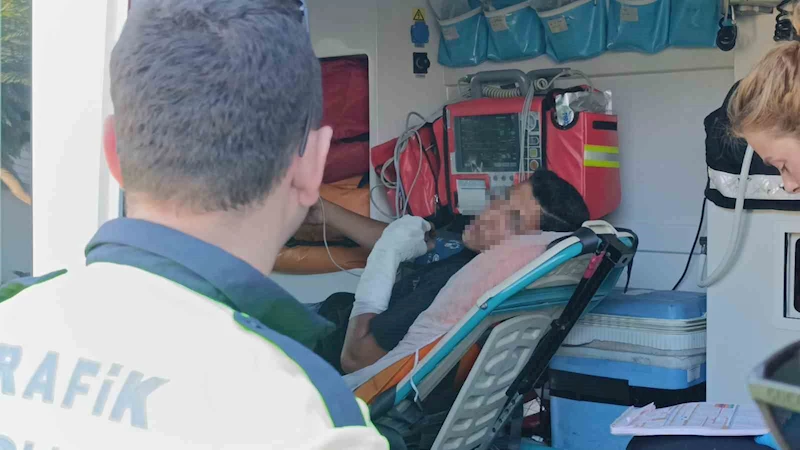 Motosikletle kaza yapıp yaralandı, polise ’bisikletle yaptım’ dedi
