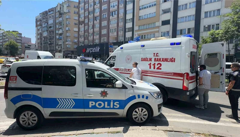 Motosikletle SUV araç çarpıştı
