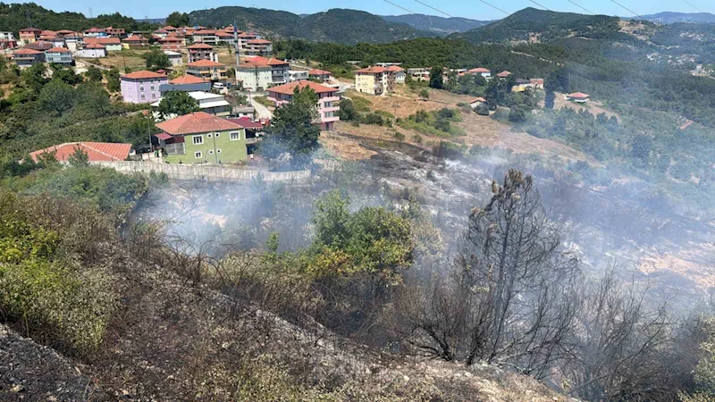 OSB içindeki ormanlık alanda çıkan yangın yürekleri ağza getirdi
