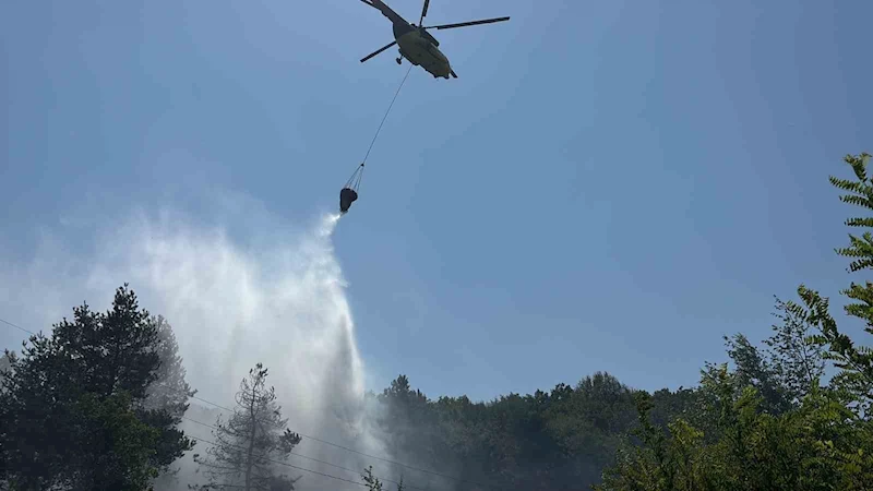 Bolu’da ormanlık alanda çıkan yangın büyümeden söndürüldü

