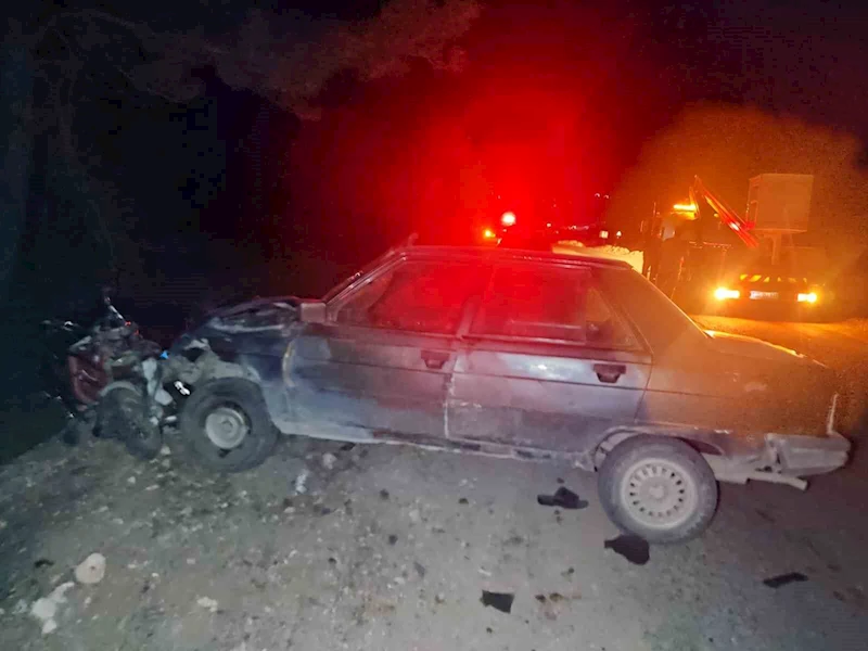 Emet’te otomobille elektrikli bisiklet çarpıştı: 1 ölü
