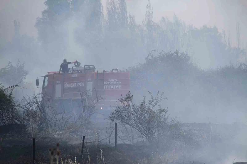 Beyşehir’de kampüs yakınlarındaki yangın korkuttu
