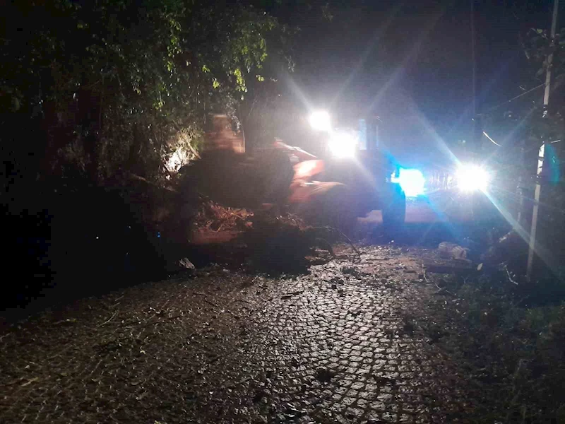 Rize’de heyelan: Yol ulaşıma kapandı
