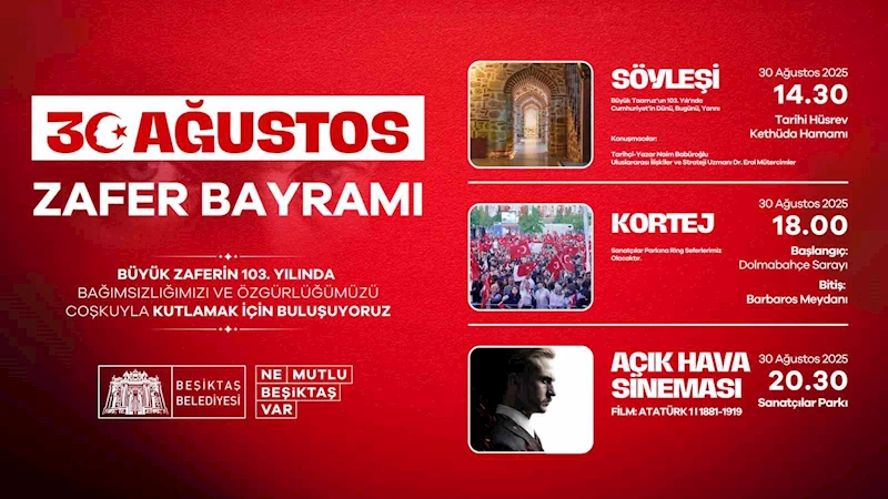 Beşiktaş Belediyesi’nden 30 Ağustos Zafer Bayramı hazırlığı
