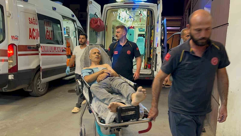 Devrilen motosikletin sürücüsü yaralandı
