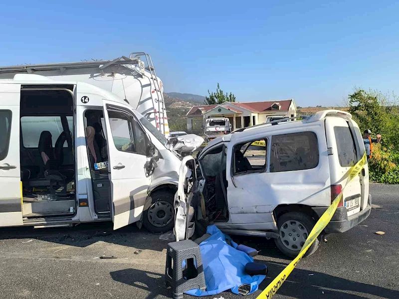 İzmir’de feci kaza: 1 ölü, 13 yaralı
