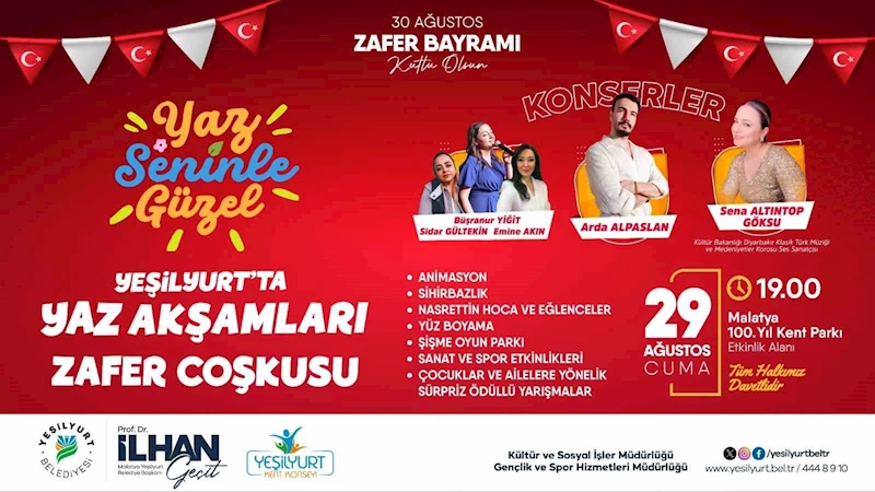 Zafer Bayramı Yeşilyurt’ta renkli etkinliklerle kutlanacak
