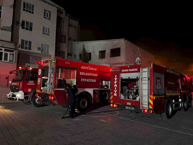Adıyaman’da binada çıkan yangın korkuttu
