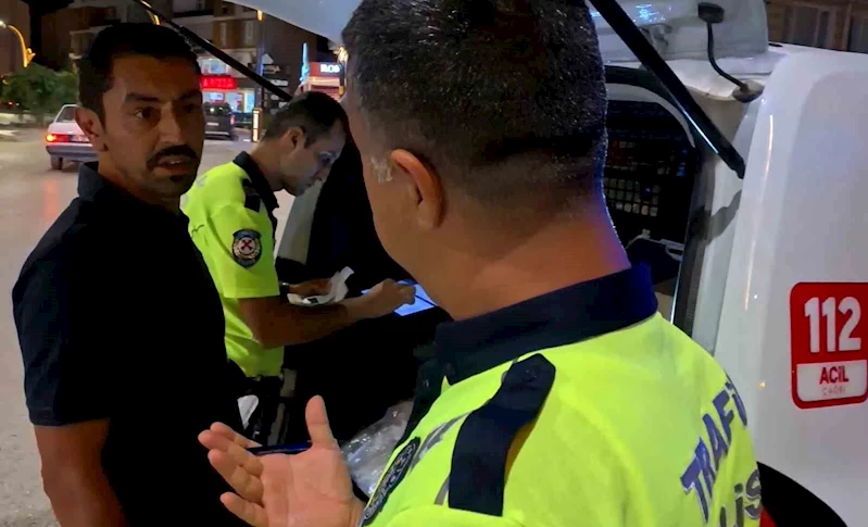 Direksiyon başında alkollü yakalandı, 