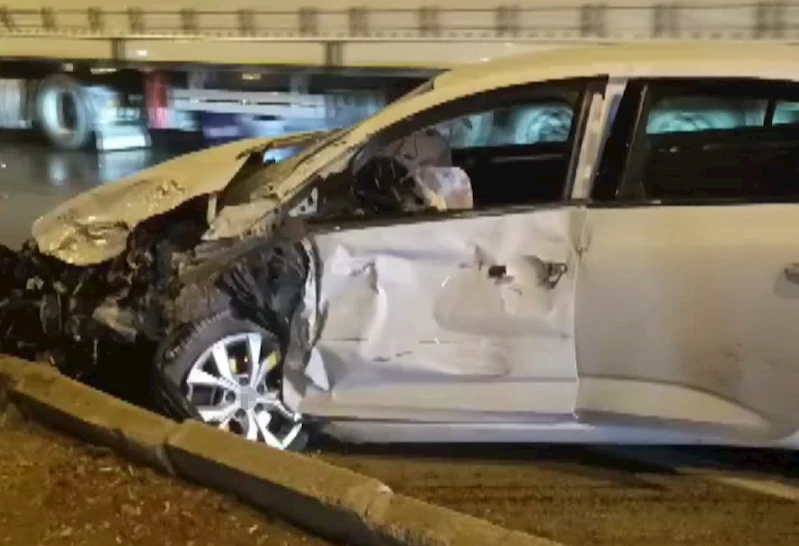 Kahramanmaraş’ta trafik kazası araç kamerasında

