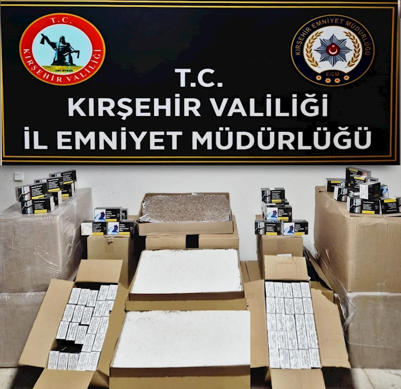 Kırşehir’de kaçak sigara operasyonu
