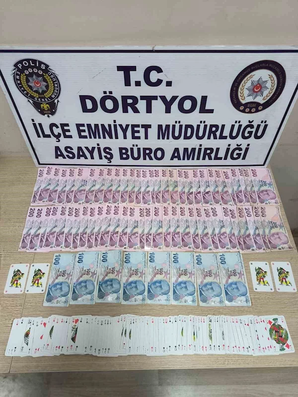 Dörtyol’da kumar oynayan 4 şahsa para cezası uygulandı
