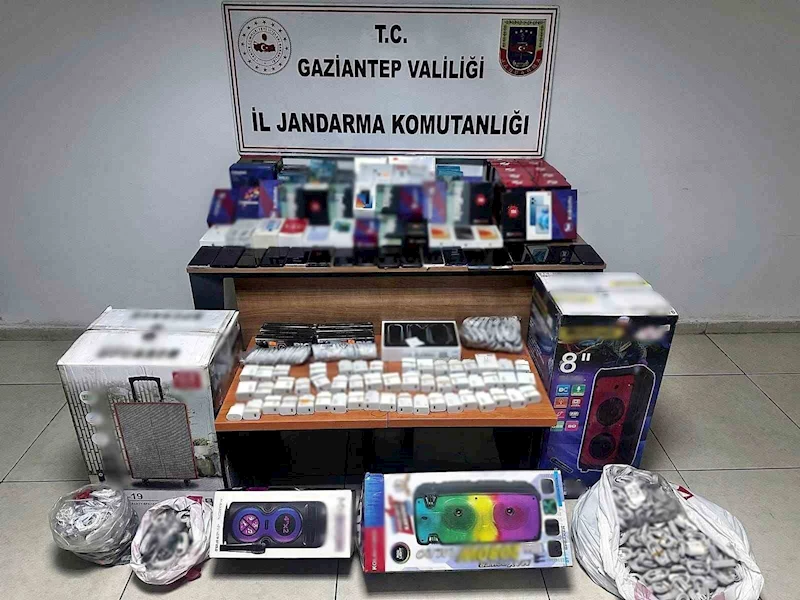 Gaziantep’te 1 milyon TL değerinde elektronik eşya ele geçirildi: 1 gözaltı
