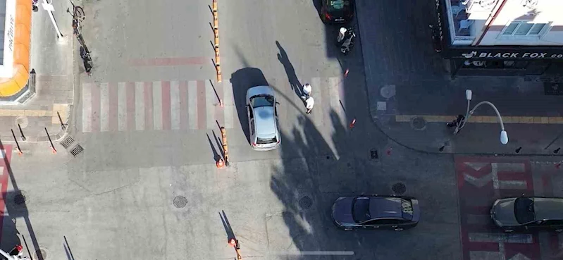 Karaman’da yayalara yol vermeyen sürücüler cezadan kaçamadı
