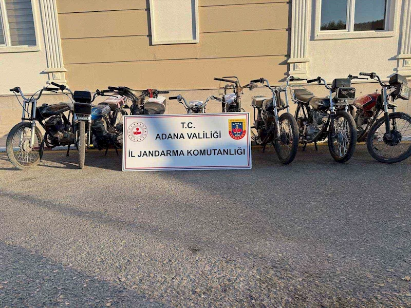 Adana’da 8 motosiklet ele geçirildi 6 şüpheli yakalandı
