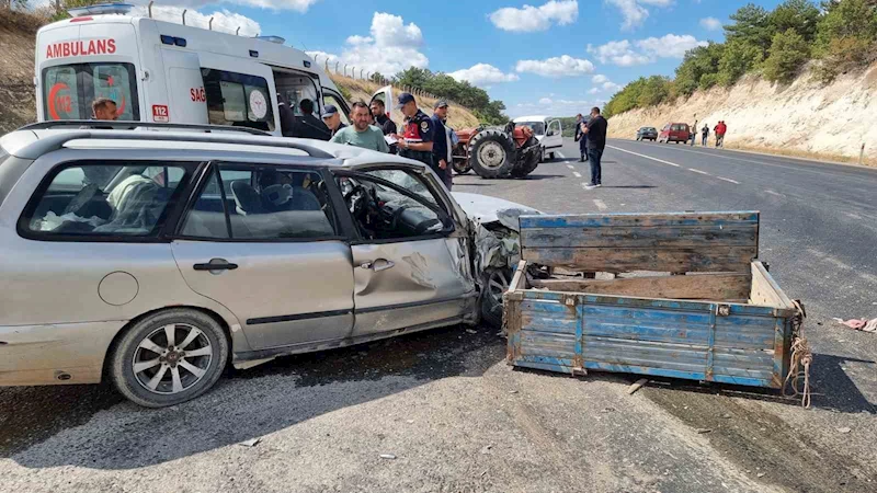 Kütahya’da trafik kazası: 2 yaralı

