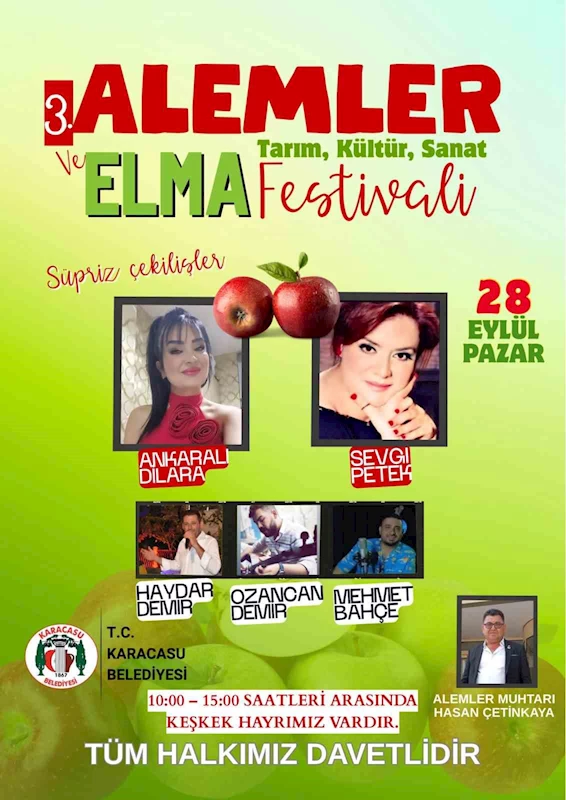 Karacasu’da Elma Festivali için geri sayım başladı
