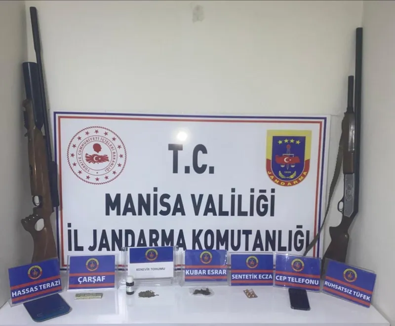 Salihli’de zehir tacirine operasyon

