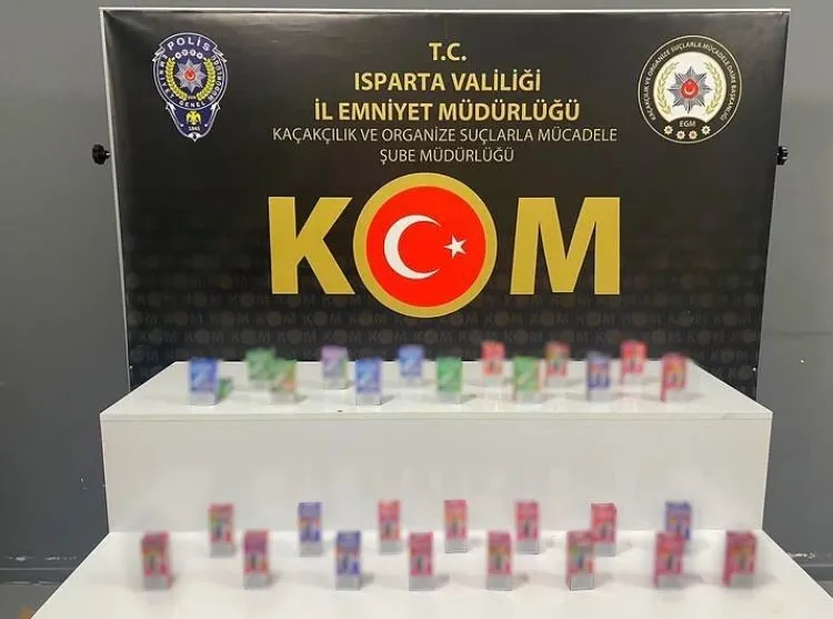 Isparta’da kaçak elektronik sigara operasyonu: 1 gözaltı
