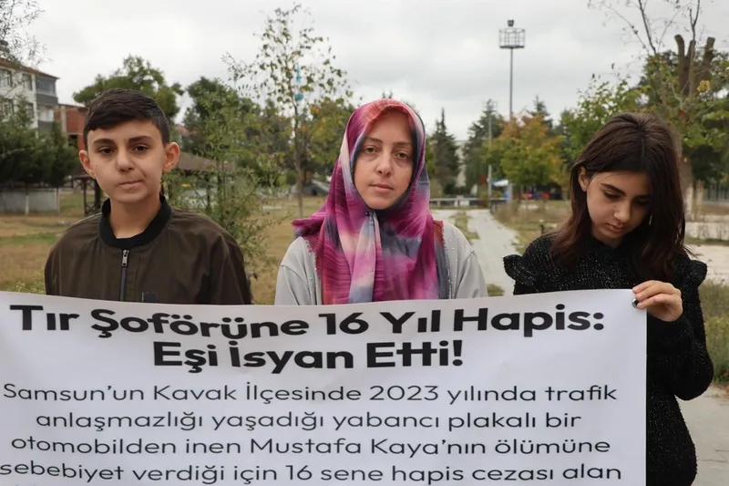 16 yıl hapis alan tır şoförünün eşi: 