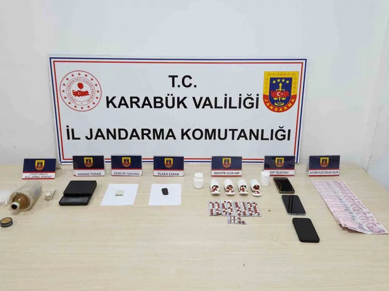 Karabük’te uyuşturucu operasyonu: 3 gözaltı
