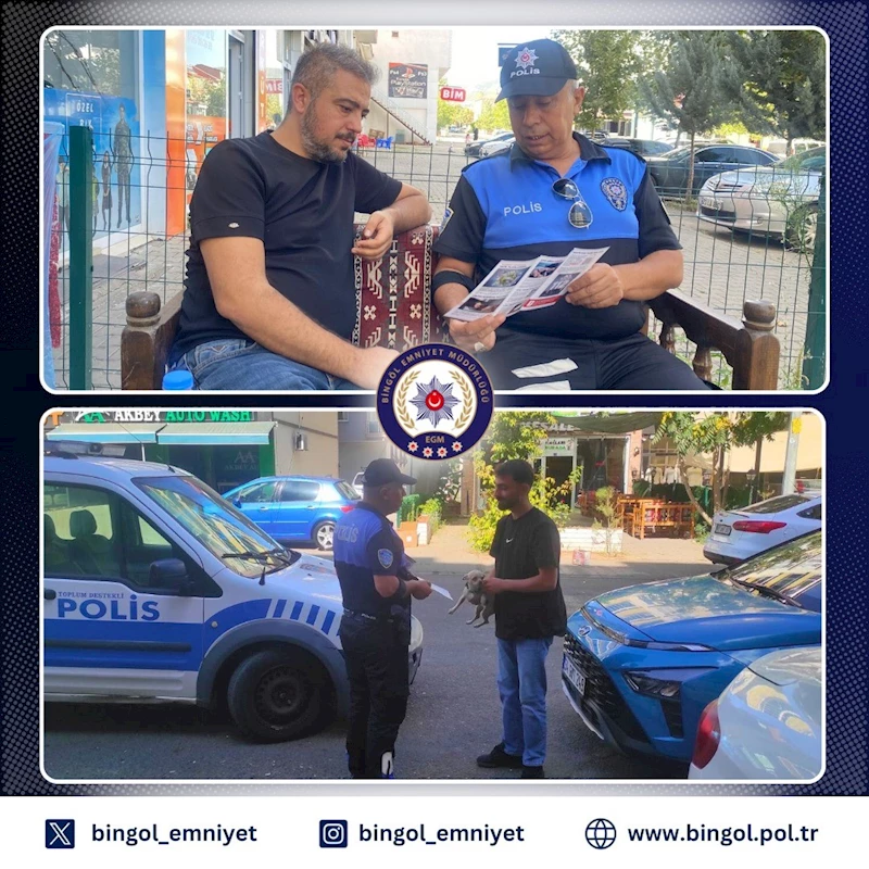 Bingöl’de vatandaşlar dolandırıcılık ve hırsızlık olaylarına karşı bilgilendirildi
